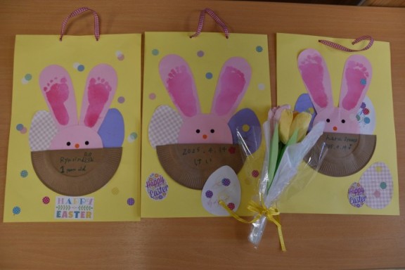 足型アート🐰　Easter ver.