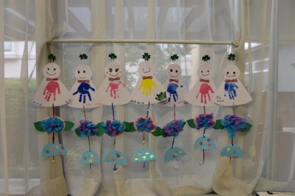 手形アート👐梅雨ver.☔️