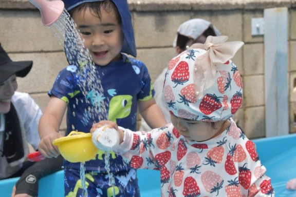 水遊び　ライオンクラス🦁