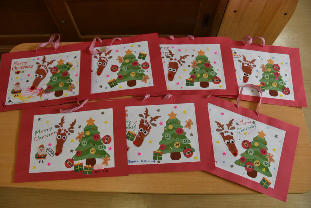 アドベントカレンダー製作　りすクラス🐿️