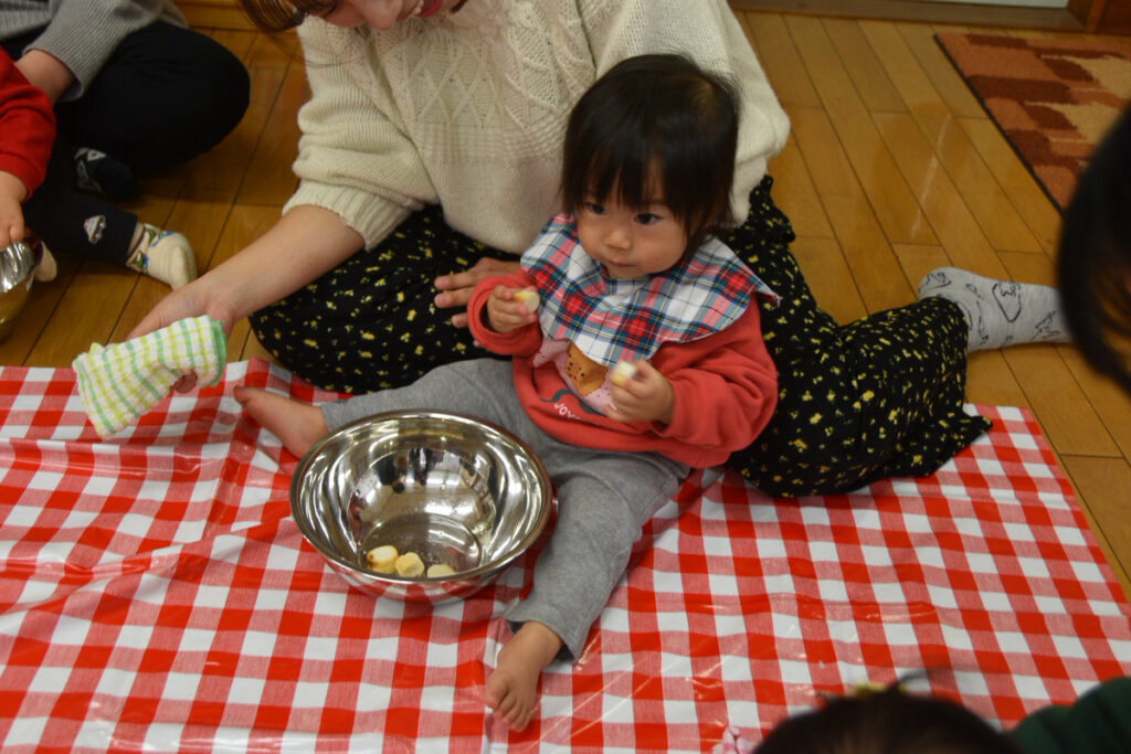 感触遊び★お麩★