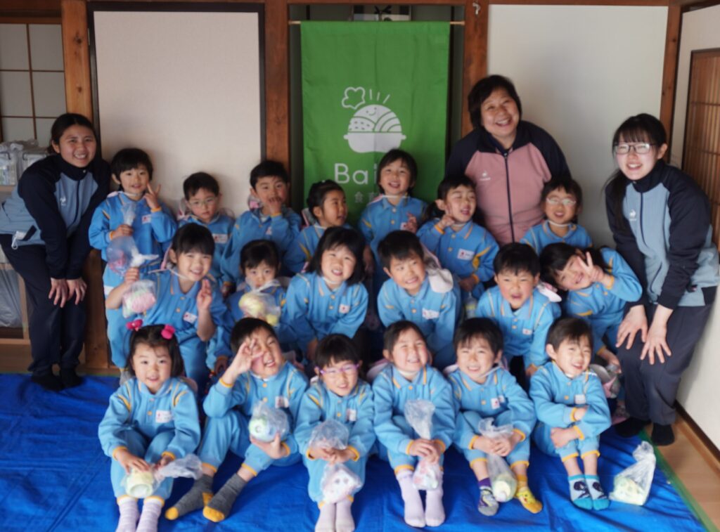 つばめ組　食育活動　製麺
