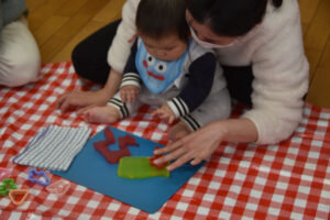 感触遊び★寒天★